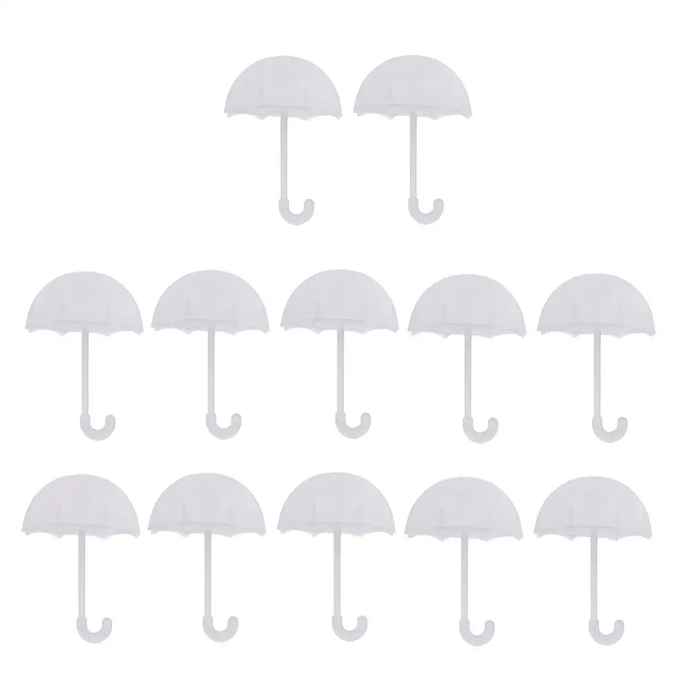 12 шт. милые мини пластиковые подарочные коробки с зонтиком для конфет и шоколада