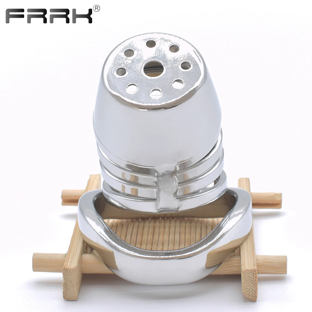 FRRK металлическая клетка верности Стальные Кольца для пениса закрытое мужское