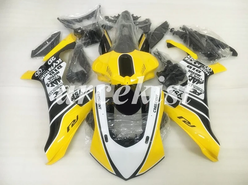 

Литьевая Форма НОВЫЙ ABS Обтекатели комплект подходит для YAMAHA YZF-R1 2015 2016 2017 2018 YZF R1 15 16 17 18 YZF1000 на заказ желтый белый
