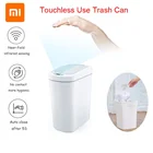 Хит продаж, мусорная корзина Xiaomi NINESTARS, водонепроницаемая умная мусорная корзина с автоматическим закаленным светодиодным датчиком движения, мусорная корзина для кухни, 10 л, 7 л