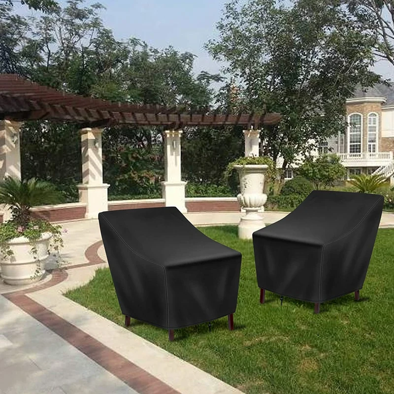 

Patio Chair Covers,2 Pack Waterproof Outdoor Lounge Deep Seat Furniture Cover,Single Garden Sofa Chair Cover 27X31X40In