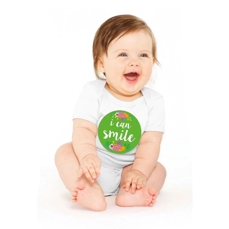 

Baby Monthly Stickers Baby First Year Month Age Growth Milestones Floral Sticker 203E
