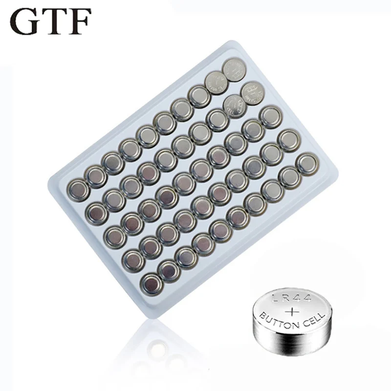 

GTF 50 PCS 1.5V Cloth Battery LR44 A76 303 AG13 357A SR44SW SP76 L1154 RW82 RW42 Power Plant One.5 V Button Cell Battery for Toy