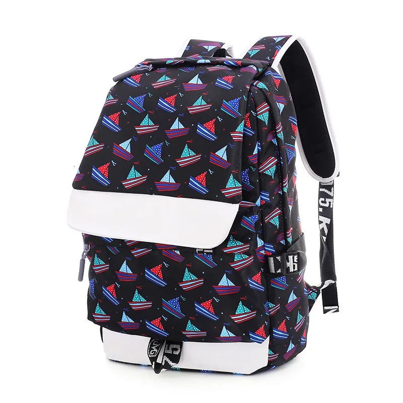 Fashion women backpack female cute travel bags cactus printing school backpack laptop backpack for teenage girls mochilas 2023
