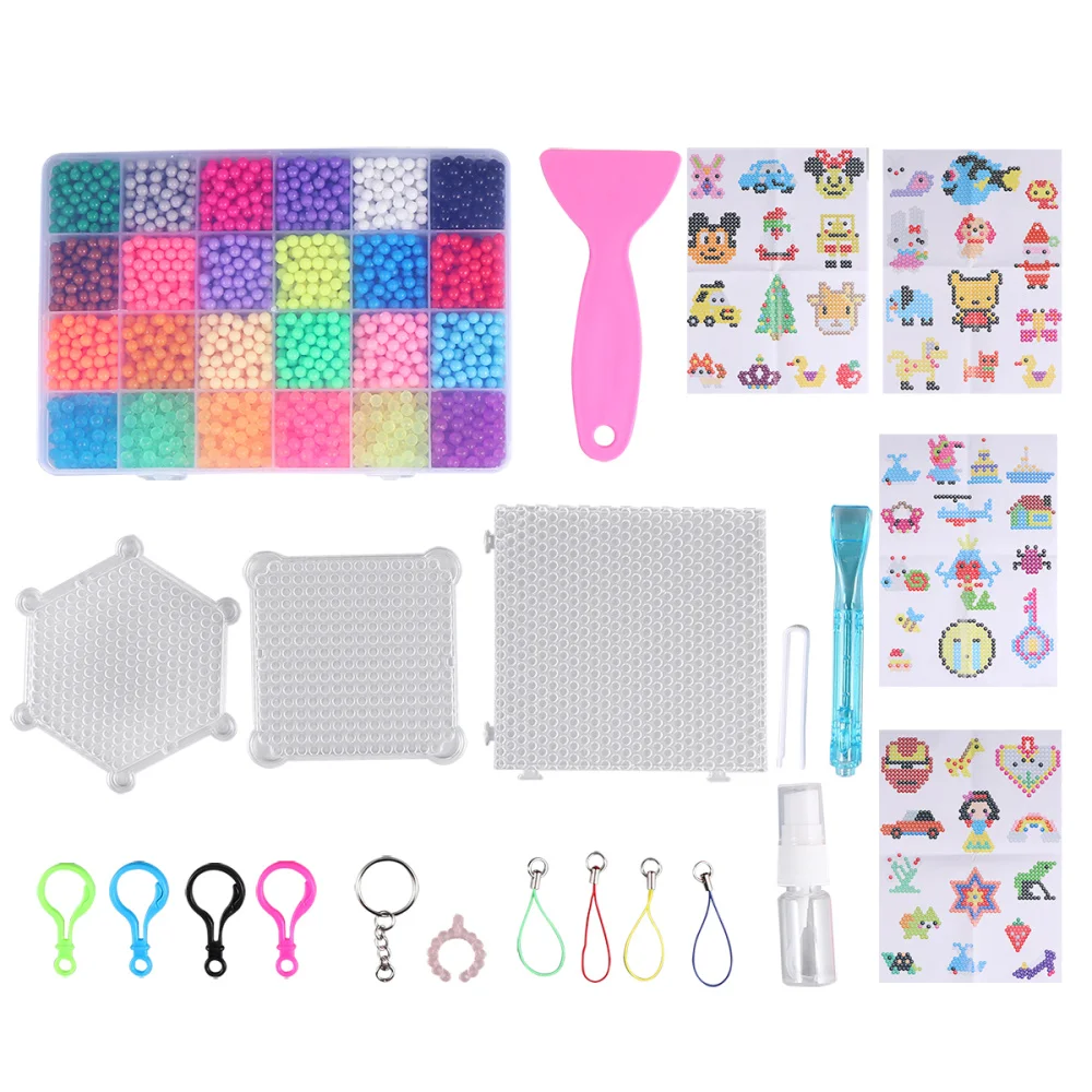 1 посылка 2000 шт. Детские Волшебные бусины с водяным распылением водные липкие