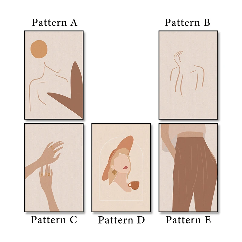 Винтажная Женская Скандинавская Настенная картина в стиле бохо с