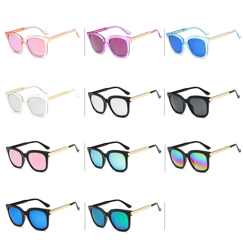 Солнцезащитные очки женские в винтажном стиле с линзами ярких цветов UV400 2021 |