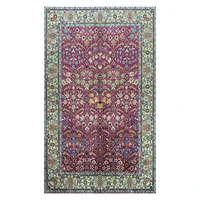 2 1x3 1 foot red rug handmade material silk carpet art tapestry for home gift