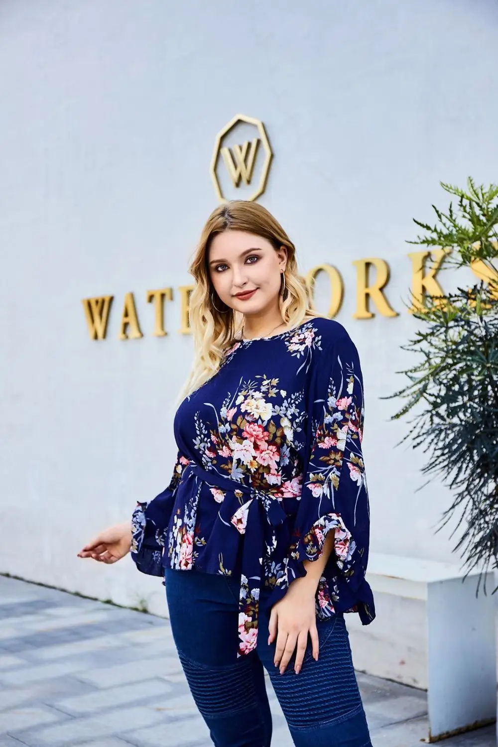 Новинка весна осень размера плюс Топы для женщин с длинным рукавом и круглым