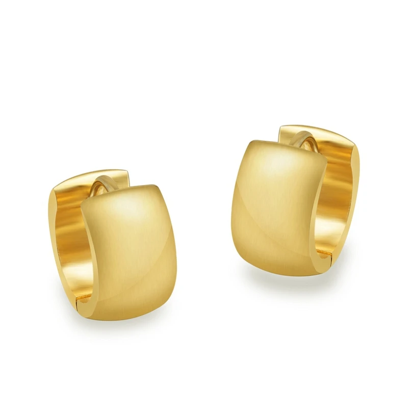 Серьги кольца из нержавеющей стали круглые металлические украшения для женщин и