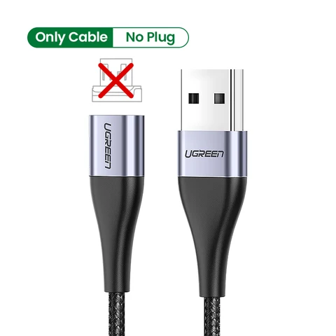 Магнитный кабель Ugreen USB-C и Micro USB для быстрой зарядки 3А