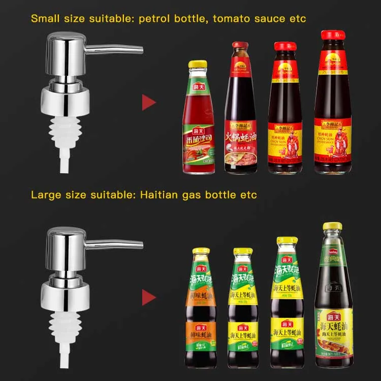 

Bottle Pump Pressure Nozzle Syrup Bottle Press Pump Head Pumps forConditioner Gel Body Wash Dispenser Oil Pot Squeezer