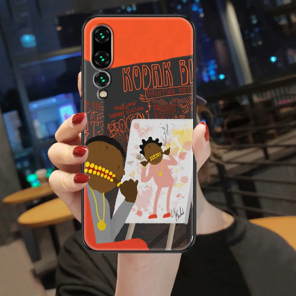 Рэппер Kodak черный чехол для телефона Huawei P Mate Y3 Y9 10 20 30 40 Smart Z Pro Lite 2017 2019 Черный