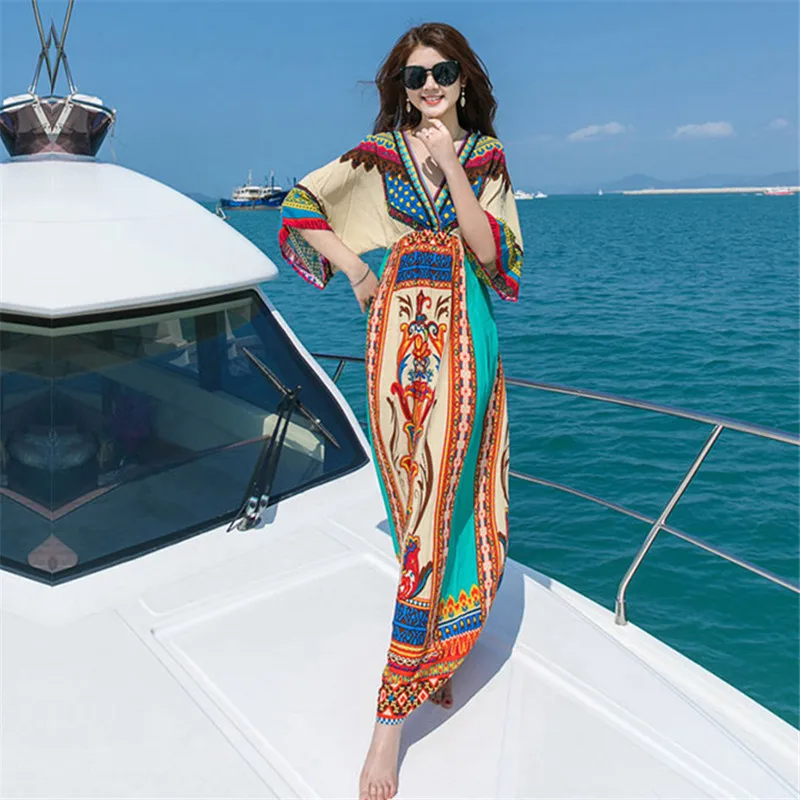 Тайское пляжное платье летнее женское праздничное для отдыха на море остров в