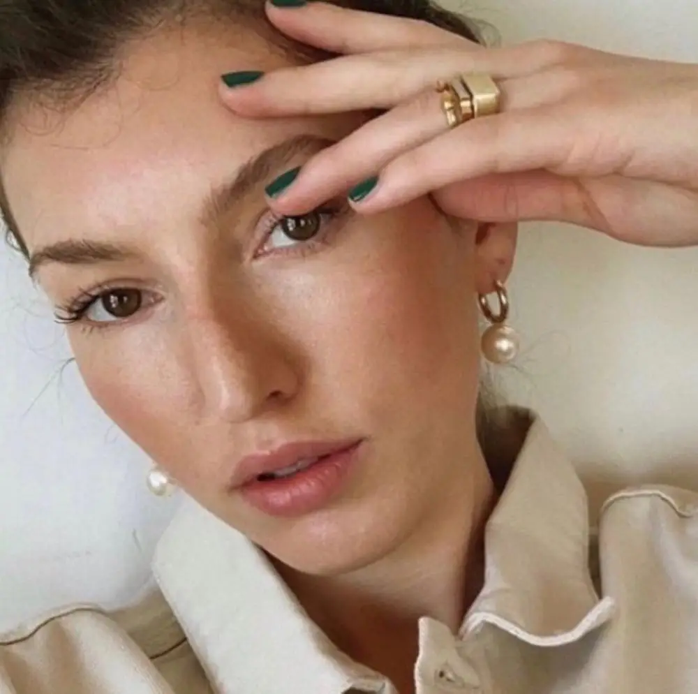 Женские серьги подвески в стиле Ретро из латуни и 18 каратного