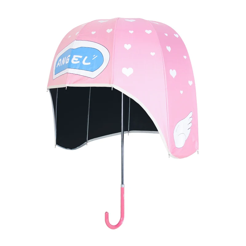 

Helmet Umbrella Creative Net Red Hat Umbrella Parasol Sunny and Rainy Dual-Use Sun Umbrella umbrella academy
