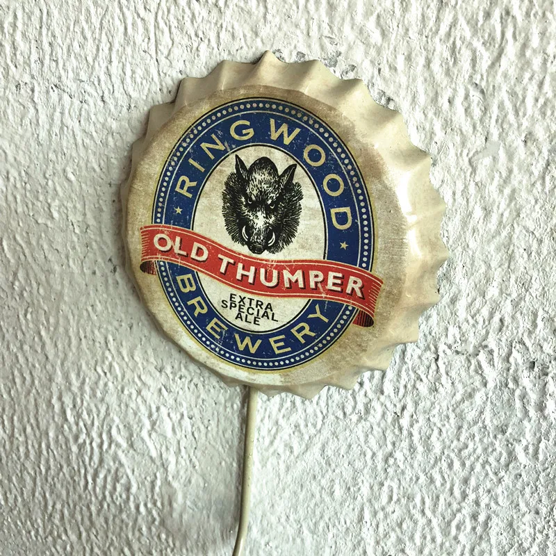 

ITAS5204 Archaize Creativity Bottle Cap Hook Home Wall Handicraft Decorates Pendant Suitable For Bedroom Bathroom