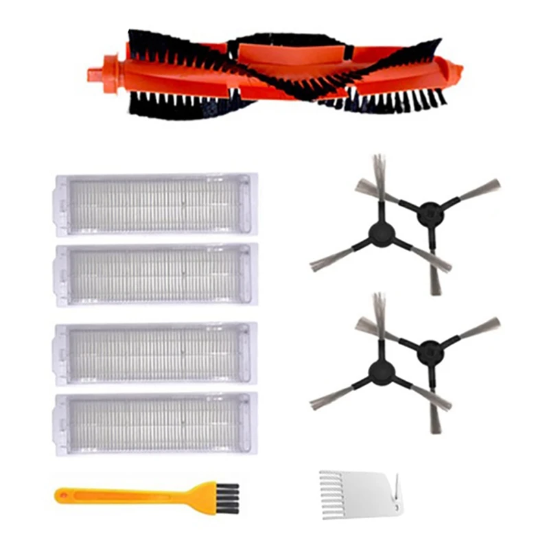 

11Pcs Parts Kit For Xiaomi Mijia STYJ02YM Sweeping Mopping Robot Vacuum Cleaner Side Roller HEPA Filter Main Brush