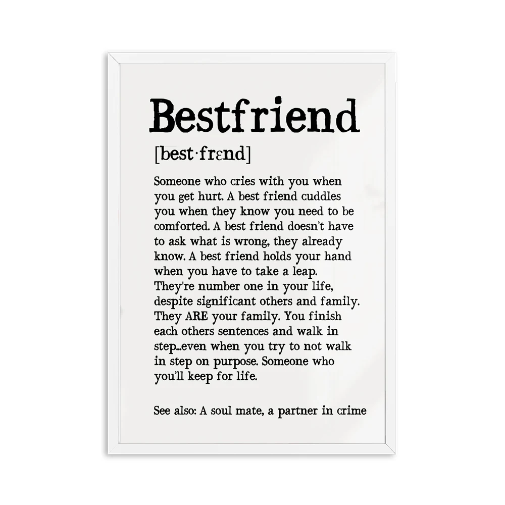 Плакаты и принты с цитатами лучшего друга забавные подарки идея для современные