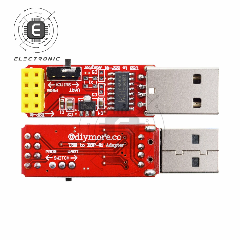 CH340 USB к ESP8266 серийный ESP-01 ESP-01S ESP01 ESP01S Беспроводной Wi-Fi адаптер плата модуль для