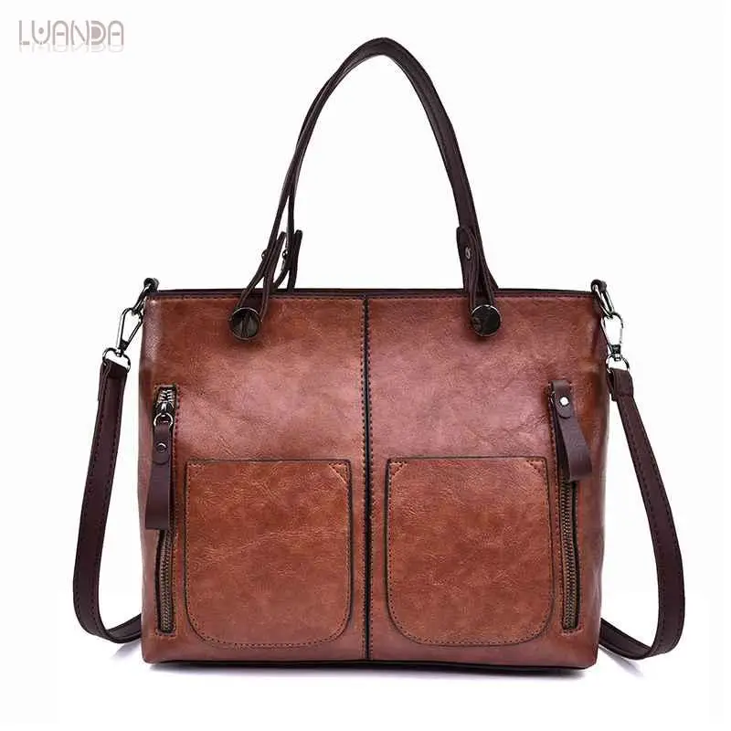 Causal Tote Bags Women Pu Leather Shoulder Bag Female Messenger Shopping All-Purpose Lady High Quality Vintage Handbag | Багаж и сумки