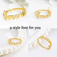 2019 personality name ring old english ring punk mens ring glamour woman jewelry birthday gift bff