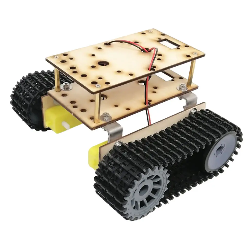 

Alloy Motor 4WD Robotic DIY Chassis Track Crawler Car with TT Motor Set