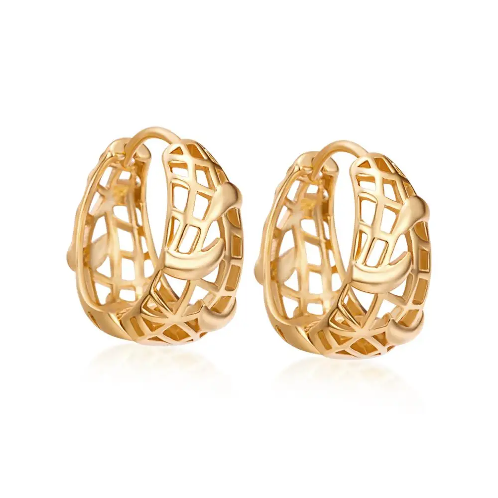 Металлическое кольцо ажурные серьги цвет 585 розовое золото вечерние праздничные