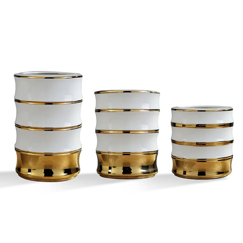 

Nordic Home Decoration Jingdezhen Ceramic Vase TV Cabinet Wine Cabinet Decoration Living Room Decoration Office Hotel