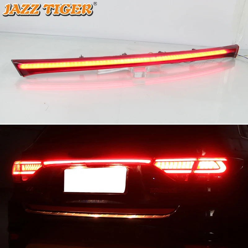 Car LED Rear Fog Lamp Brake Dynamic Turn Signal Reflector Rear Bumper Trunk Tail Light For Kia Rio X line X-line 2017 - 2020