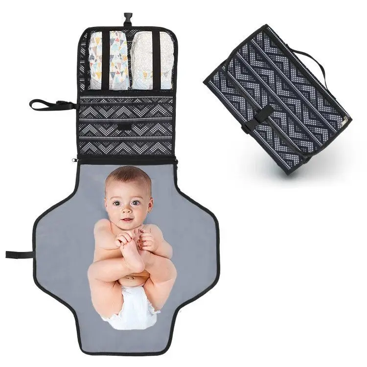

New 3 in 1 Waterproof Changing Pad Diaper Travel Multifunction Portable Baby Diaper Cover Mat Clean Hand Folding Diaper Bag
