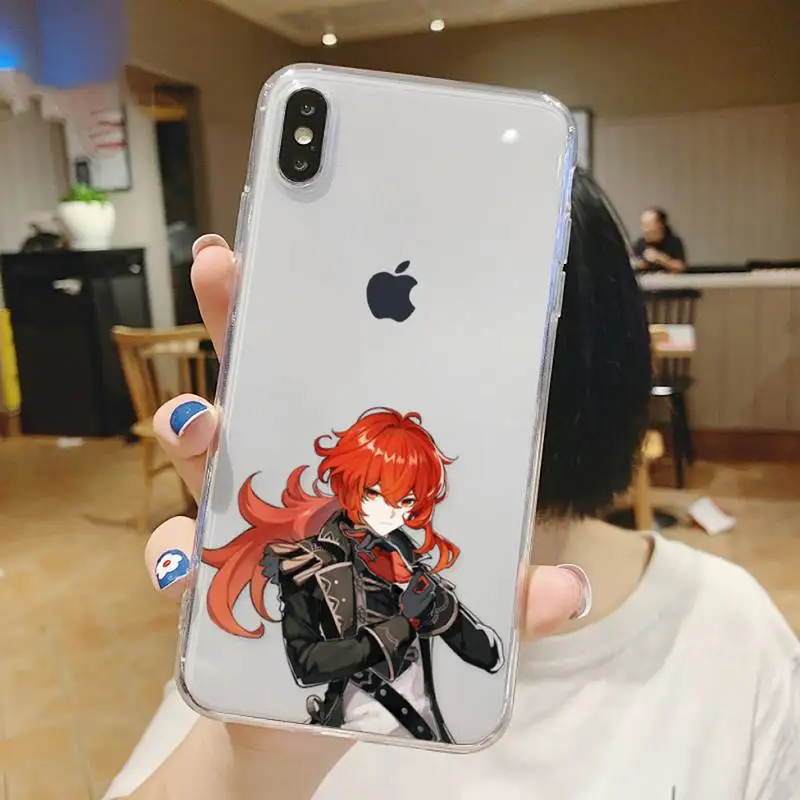 

genshin impact fashion game design Phone Case Transparent soft For iphone 5 5s 5c se 6 6s 7 8 11 12 plus mini x xs xr pro max
