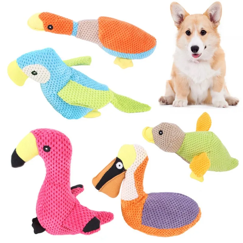 

Жевательные игрушки для собак, пищалка для больших искусств, мягкая птица, животные, хлопковая веревка, жевательная игрушка для детей, товар...