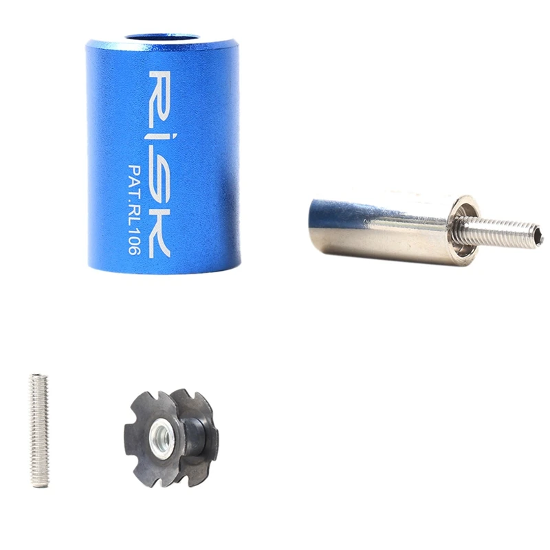 

RISK Bicycle Fork Star Nut Setting Installer with Special Screw and Start Nut Bike Fork Tool for 7/8 Inch 1 Inch 1-1/8 Inch Fork