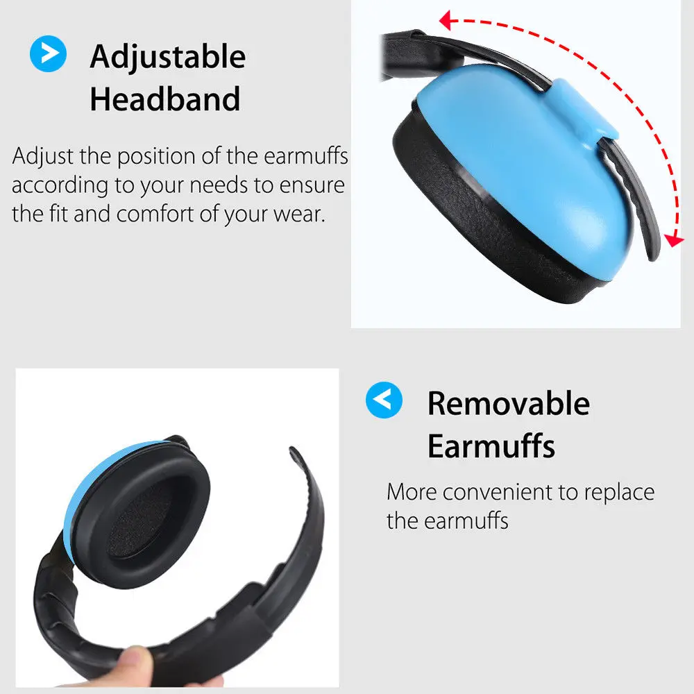 Защитные наушники для детей 3 цвета месяца + мальчиков и девочек|Наушники