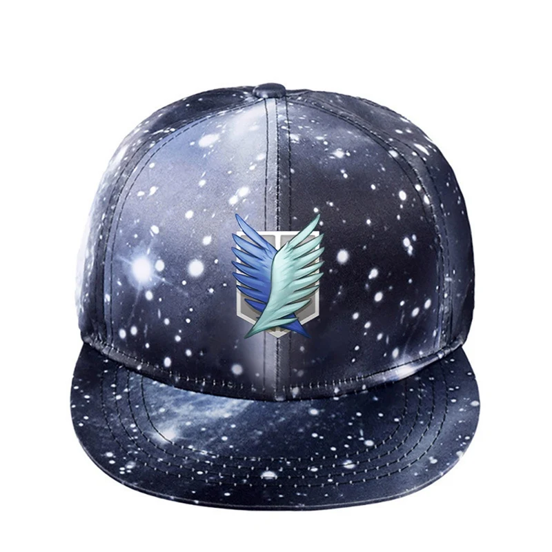 

Glowing Attack Giant Hat Anime Wings of Freedom Baseball Cap Two Yuan Cap Cosplay Baseball Cap Hip Hop Cap Boys Cosplay Gift