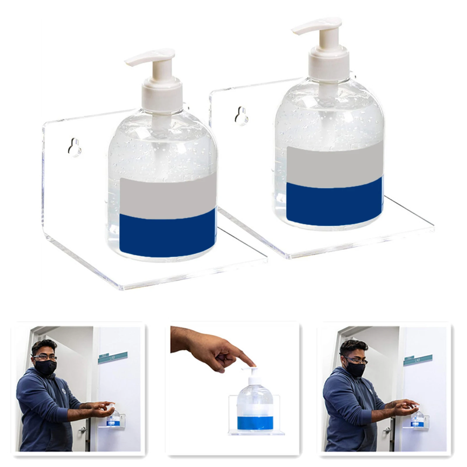 

Bathroom Kitchen Acrylic Storage Rack Floating Shelf Floating Wall Shelves for Bedroom Kitchen Home Decoration