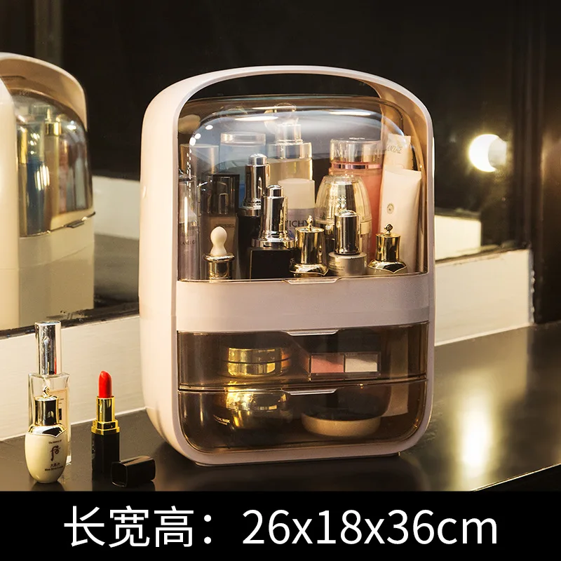 

Plastic Makeup Organizer Cosmetic Drawer Makeup Storage Box Brush Container Nail Holder Desktop Sundry Storage Case
