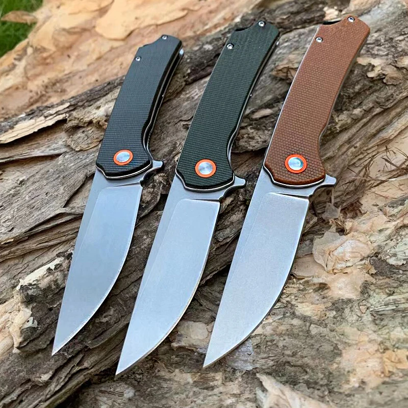 

Tunafire GT956 Шарикоподшипниковый складной нож 59-60HRC D2 стальные походные охотничьи ножи Многофункциональный ручной инструмент