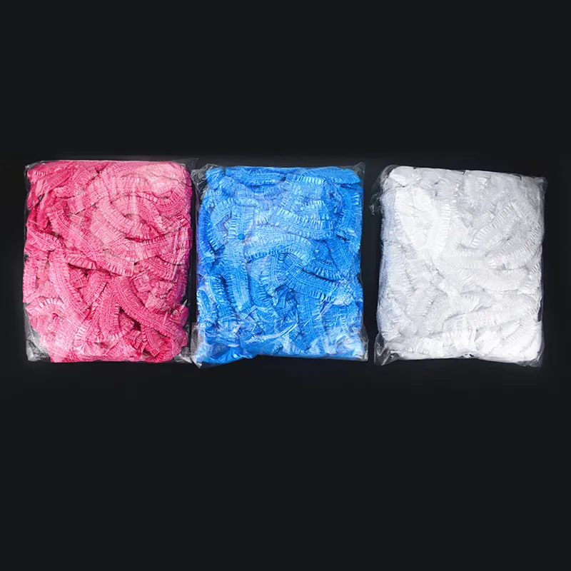 100 шт. одноразовые Эластичный душ Кепки прозрачный спа салон отель душевая