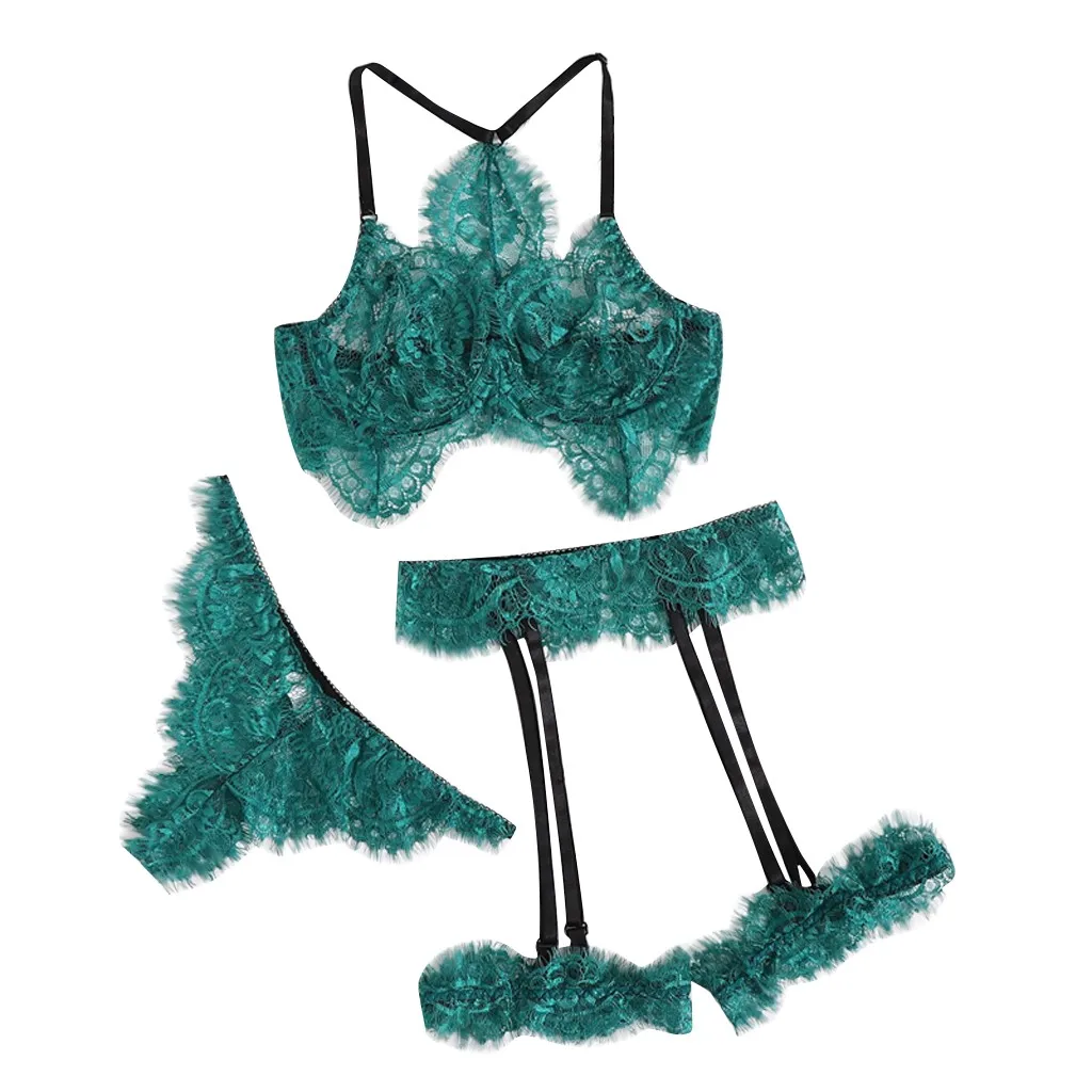 Женская бандажная Шелковая пижама сексуальное атласное белье кружевная ночная