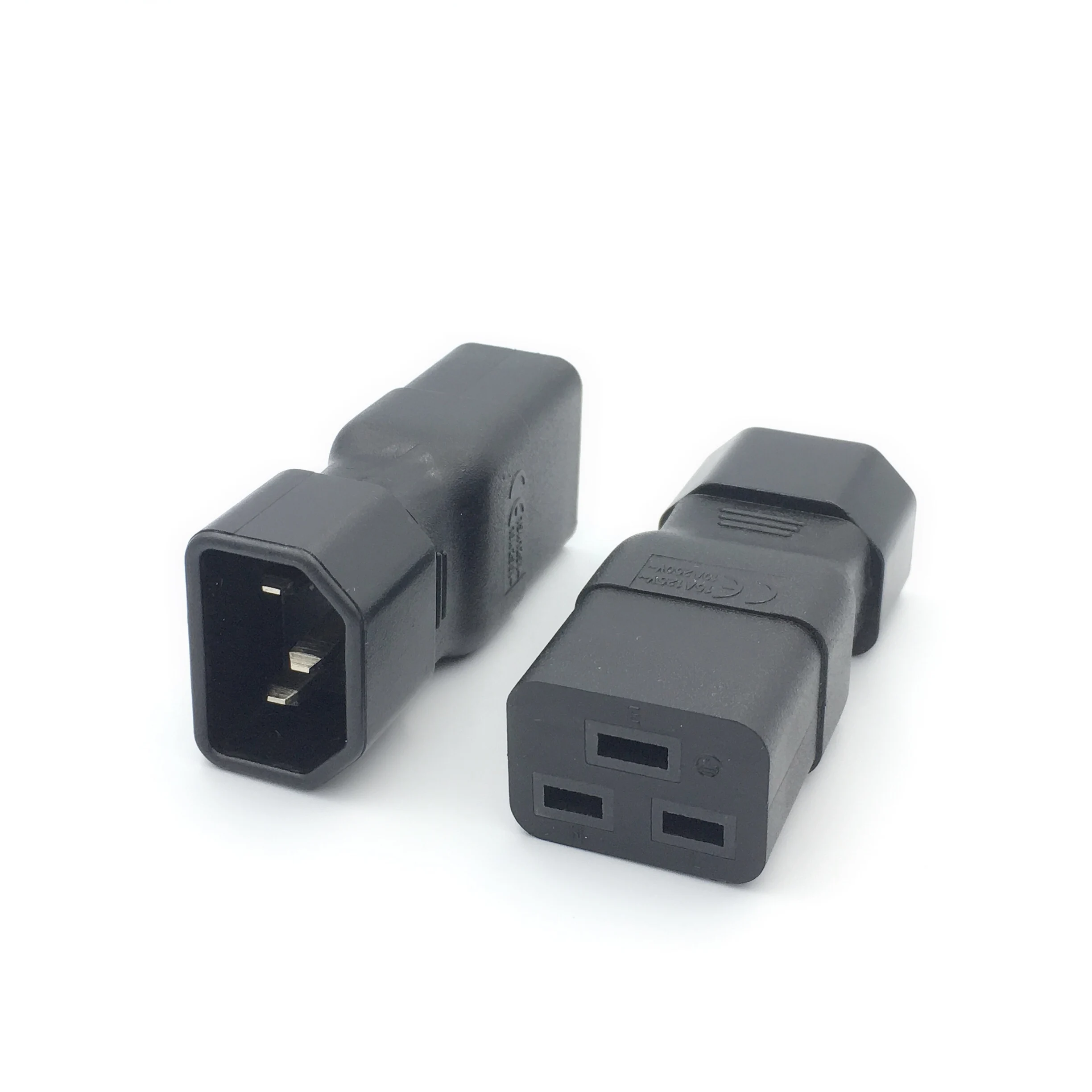 C14-C19 Plug IEC320 C14 к C19 3-полюсный штекер-гнездо адаптер питания переменного тока |