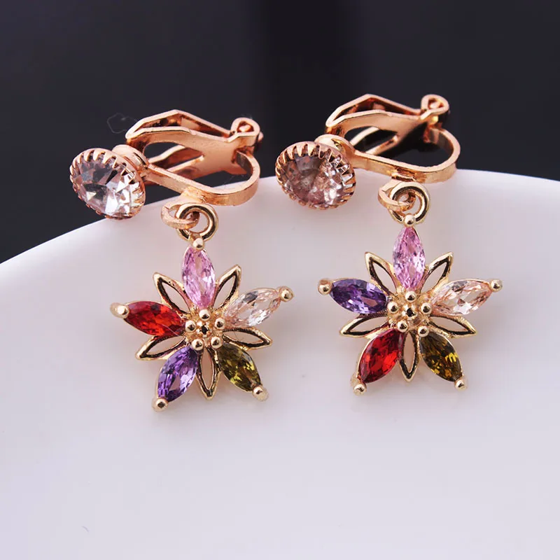 Женские серьги с клипсами новые длинные корейские стильные геометрические