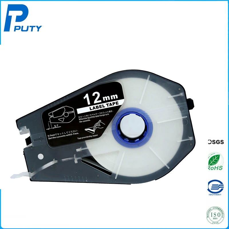 Кассеты для Canon PT-1112W Белый 12 мм* возможностью погружения на глубину до 30 м совместим с Canon кабель ID принтер этикеток MK2500 электронная наборная машина