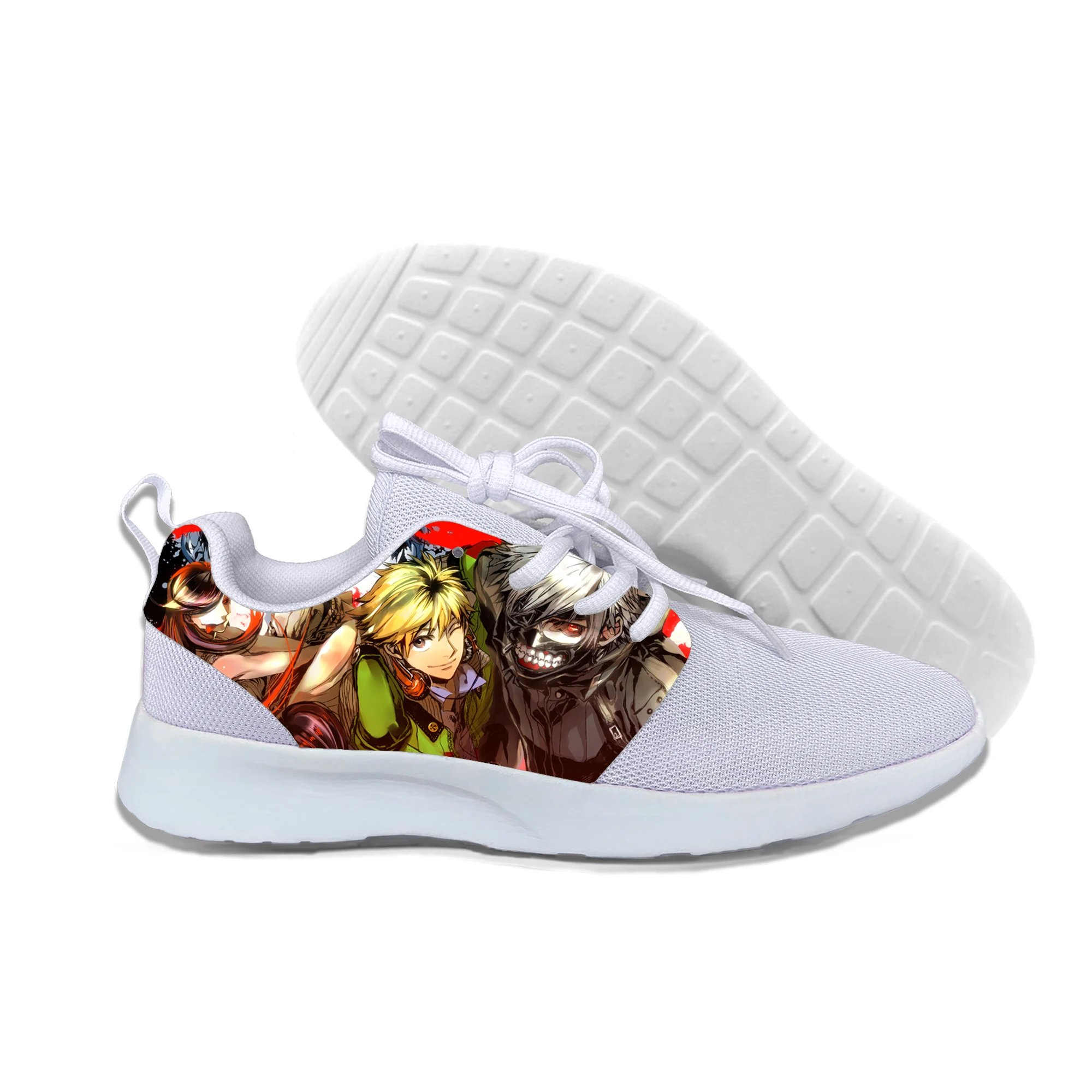

Tokyomen Custom Cartoon Graphics Men's Running Shoes Mesh Knitting Sports Shoes Lightweigh Breathable Sneakers Ghoul