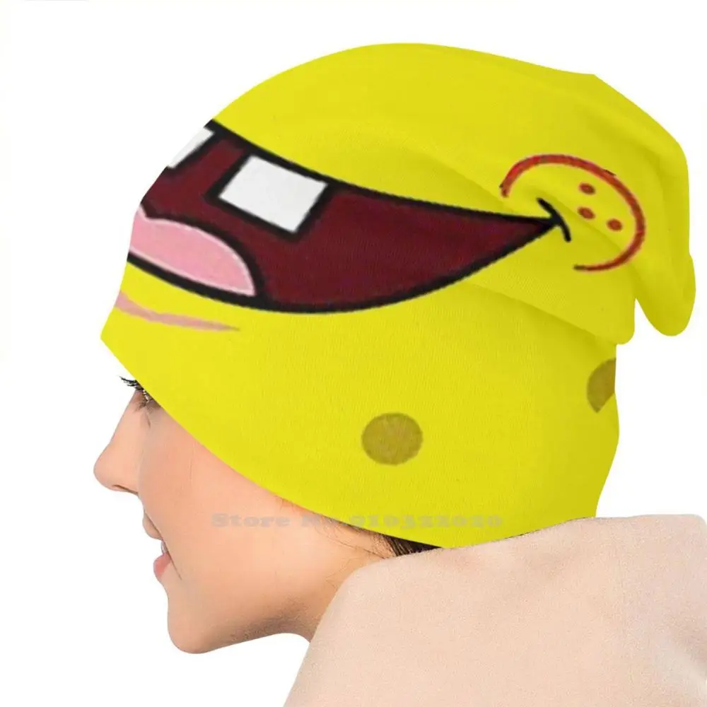 Вязаная шапка Smile для мужчин женщин и детей осенне-зимний мем в виде Патрика