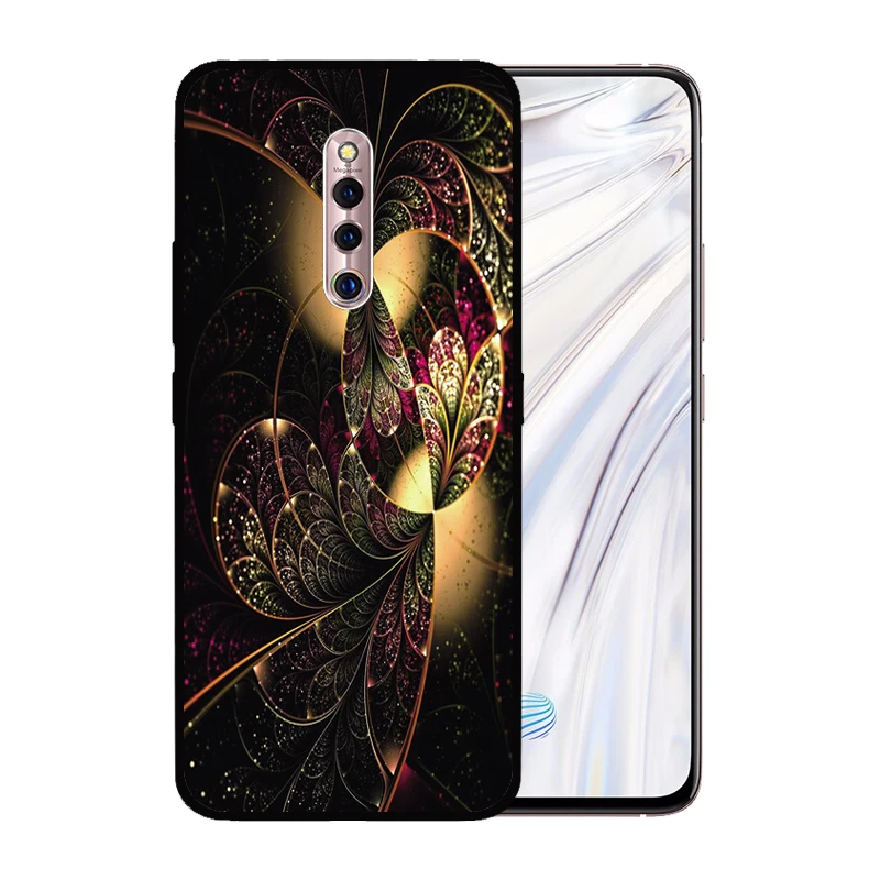 Мягкий силиконовый черный чехол ТПУ для VIVO X27 Pro X23 X21 X20 X7 X9S Plus Fantasy Ретро Винтажный
