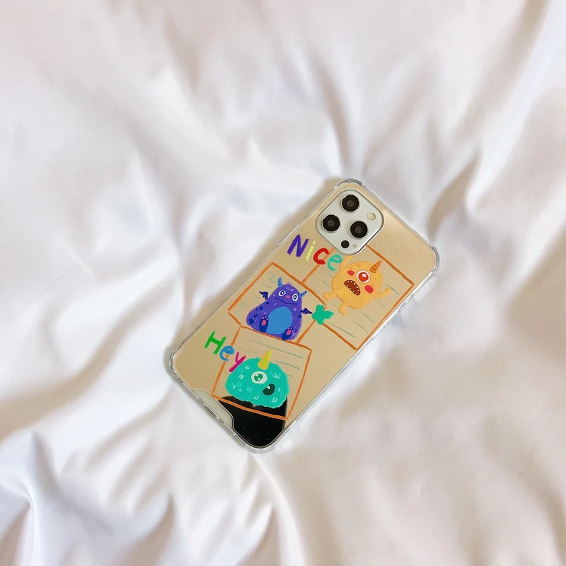 

Mirror little monsters following cartoon iphone12mini from eight plus turnkey xr silicone xsmax soft shell 7 p