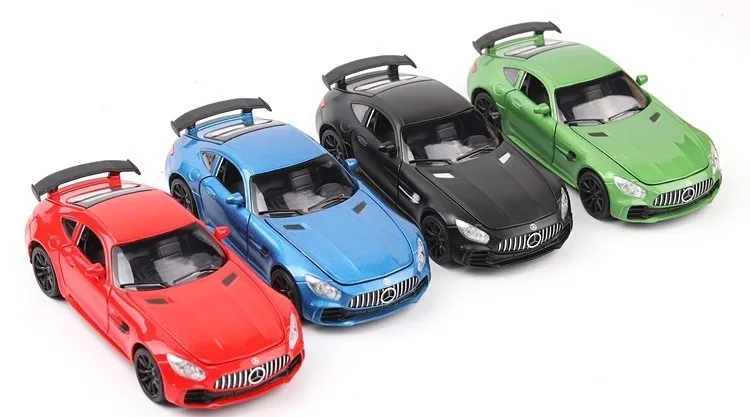 1:32 из сплава Bens GTR AMG оттягивающийся литой под давлением супер модель автомобиля звуковой светильник игрушки для детей Oyuncak Araba подарки на день рождения
