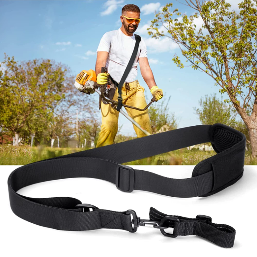 

Blower Shoulder Strap for Trimmer Leaf Blower Adjustable Nylon Single Double Buckle Brush Cutter Strimmer Shoulder